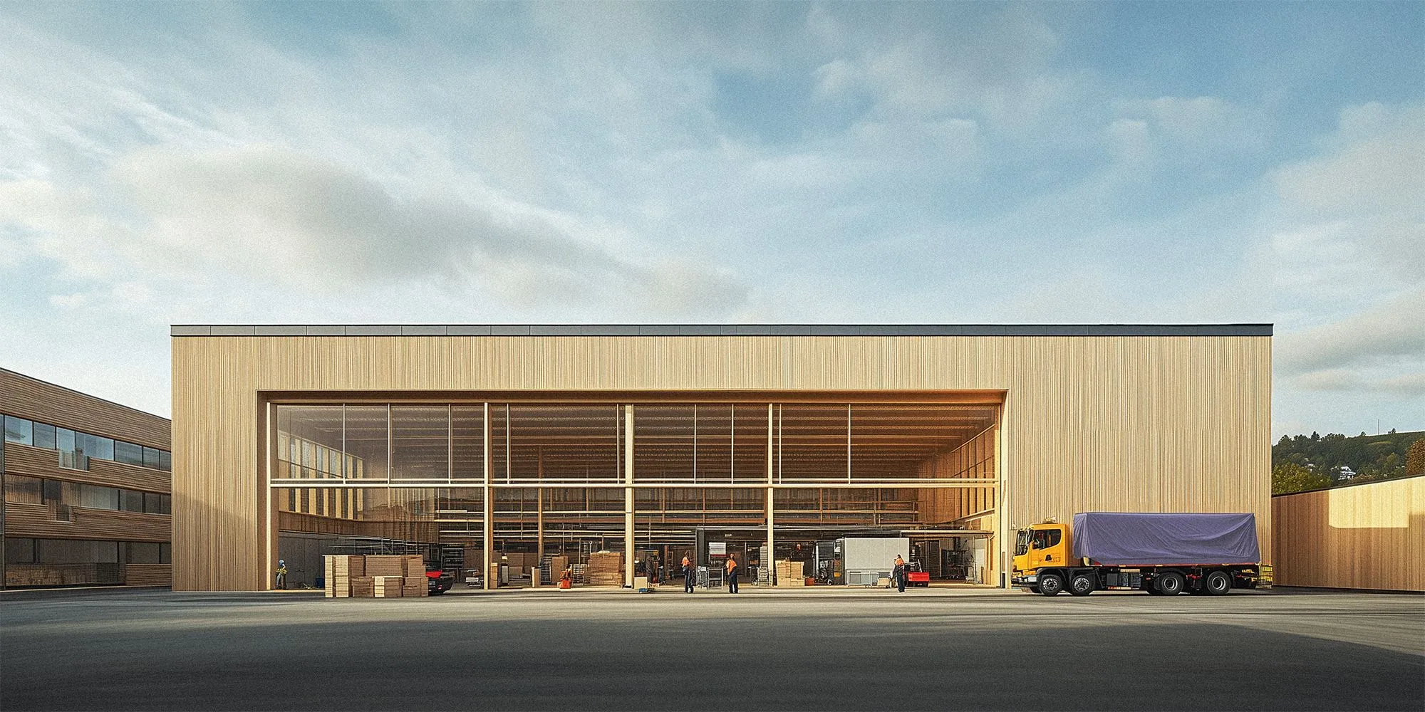 holzfassade-produktionsstätte-ansicht